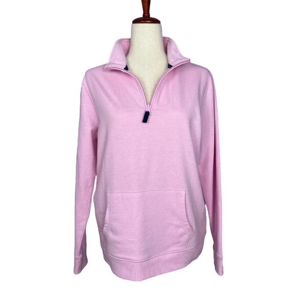 St John's Bay pink quarter zip pullover size S - Picture 1 of 5